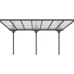 Hot Fornorth Terassikatos , 435x300x225-270 cm, harmaa