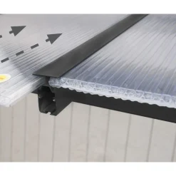 Clearance Palram-Canopia Terassikatos Olympia 3x4,25 m harmaa/kirkas
