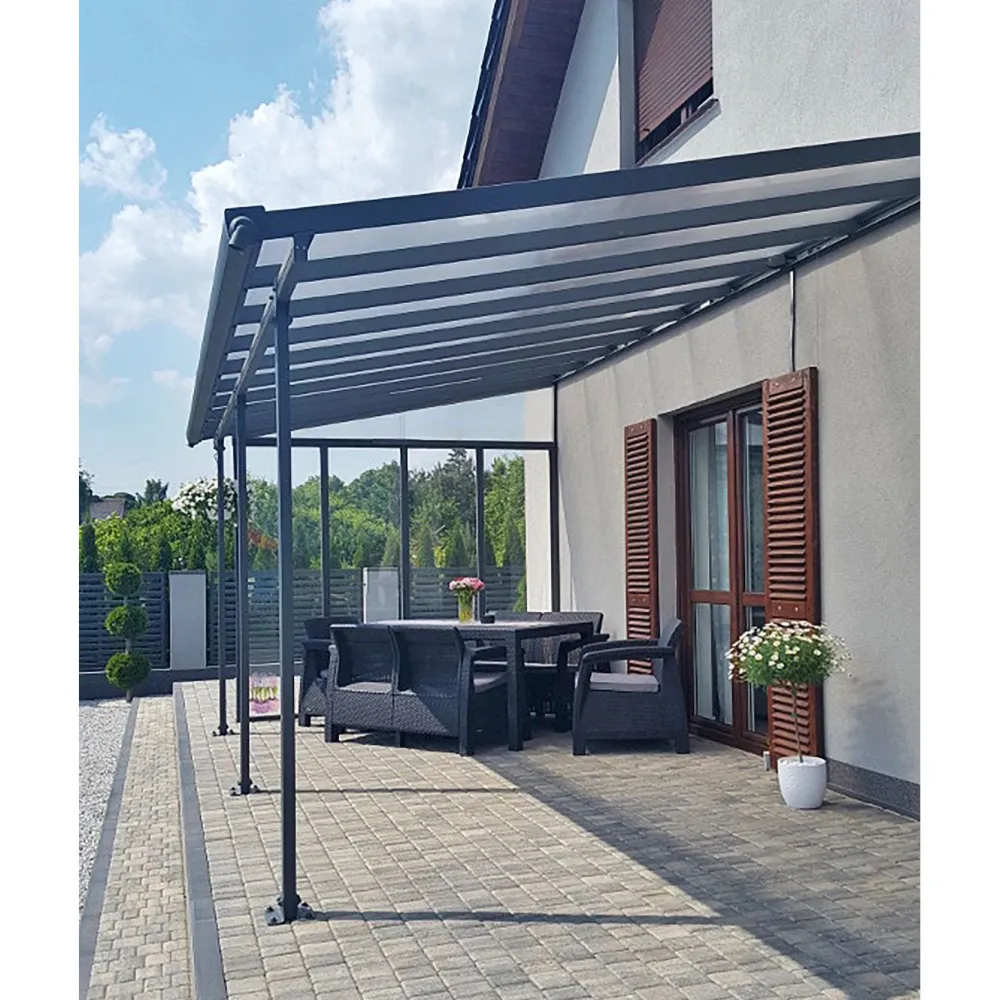 Sale Palram-Canopia Terassikatos Feria 3 x 5,5 m harmaa/kirkas