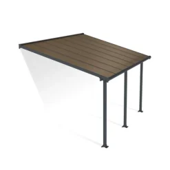 Best Palram-Canopia Terassikatos Olympia 3x4,25 m harmaa/pronssi