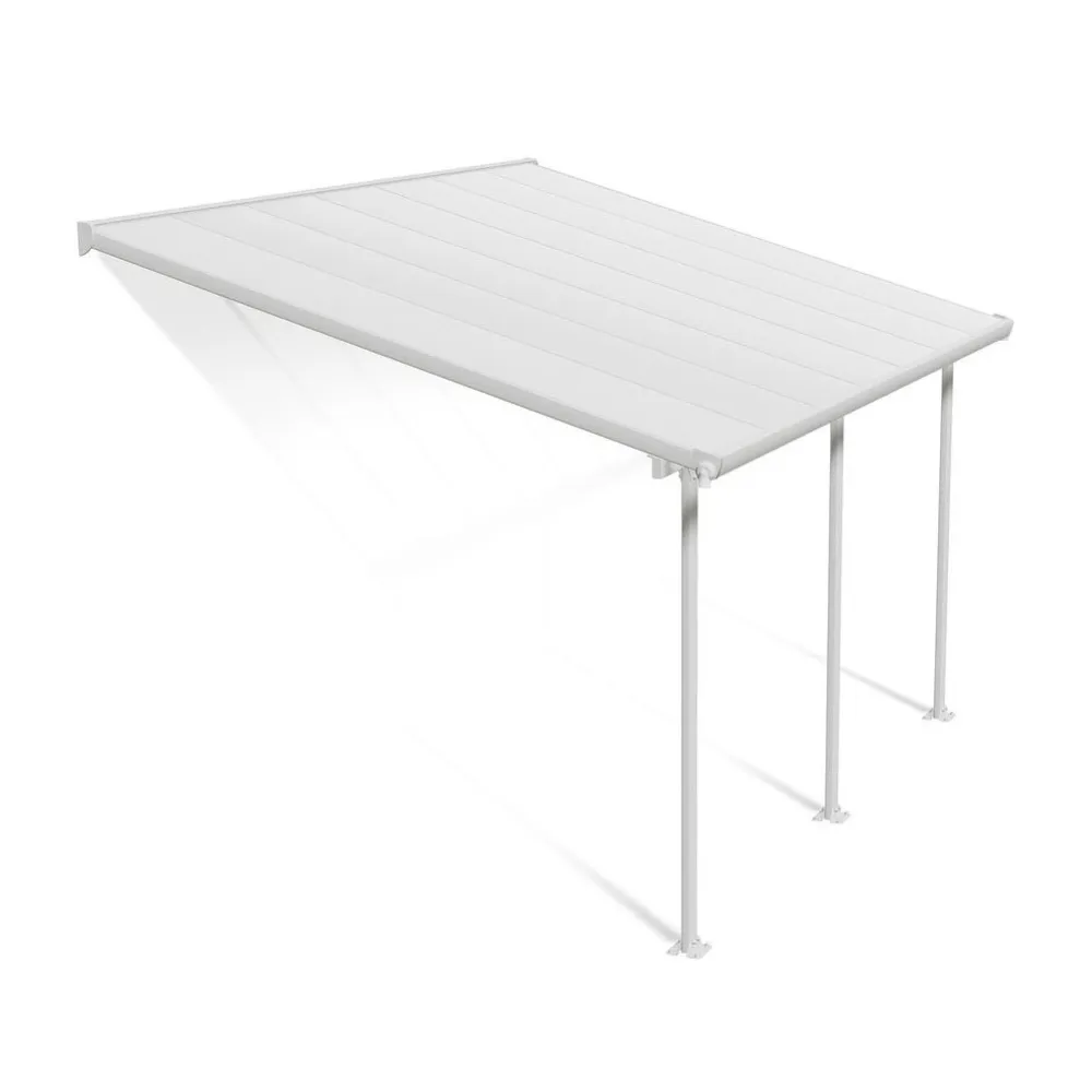 New Palram-Canopia Terassikatos Feria 3 x 4,3 m valkoinen/kirkas