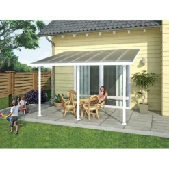 New Palram-Canopia Terassikatos Feria 3 x 4,3 m valkoinen/kirkas