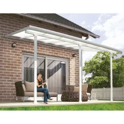 New Palram-Canopia Terassikatos Feria 3 x 4,3 m valkoinen/kirkas