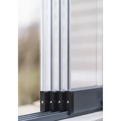 Hot Vivalon Terassilasitus Avara, puitteeton 5-osainen, 2500-5930mm leveään aukkoon, harmaa lasi