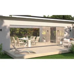 Best Vivalon Terassilasitus Avara, puitteeton 7-osainen, 3500-8270mm leveään aukkoon, kirkas lasi
