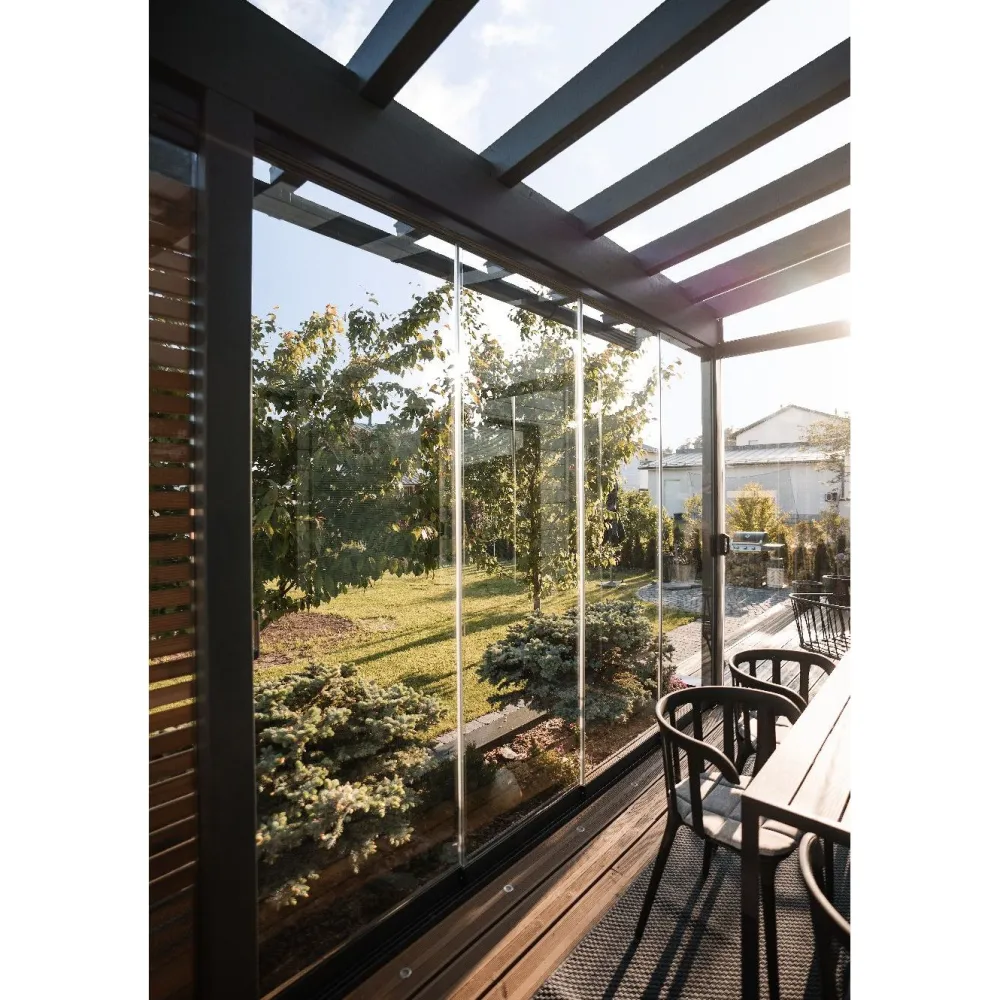 Online Vivalon Terassilasitus Avara, puitteeton 4-osainen, 2000-4720mm leveään aukkoon, kirkas lasi