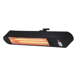 New Emax Terassilämmitin Heating, kvartsi, hiilikuituputkella, 1400W, mattamusta