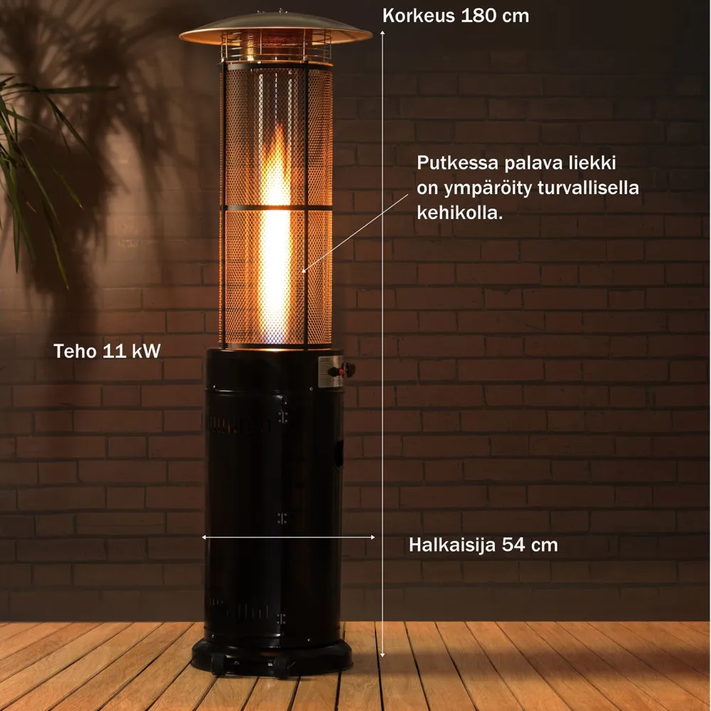 Sale Fornorth Terassilämmitin Tube, 11kW kaasukäyttöinen, rosteri