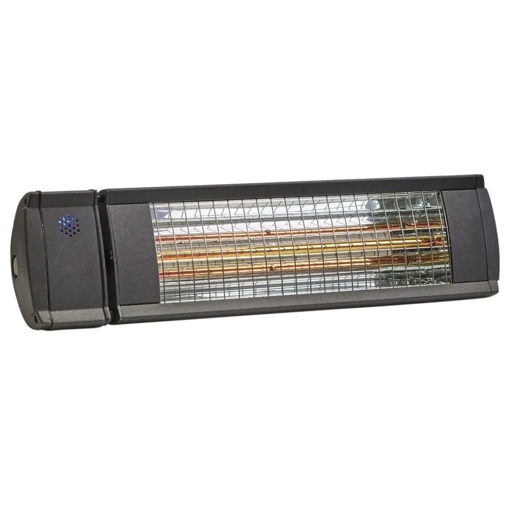 New HEAT1 Terassilämmitin Eco High-line 500-1500W kaukosäädin eri värejä Antrasiitti