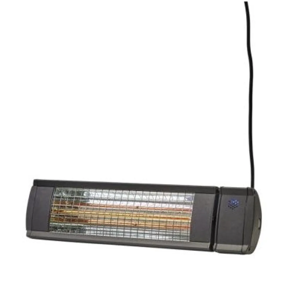 New HEAT1 Terassilämmitin Eco High-line 500-1500W kaukosäädin eri värejä Antrasiitti