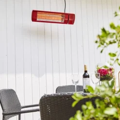 Outlet HEAT1 Terassilämmitin Eco High-line 660-2000W kaukosäädin punainen