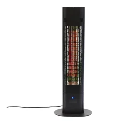 Online Hortus Terassilämmitin lattiamalli 1800W kaukosäädin musta