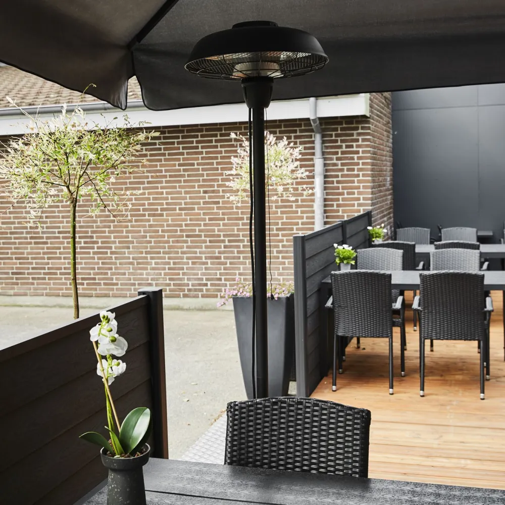Outlet Hortus Terassilämmitin lattiamalli 900/1200W HA musta