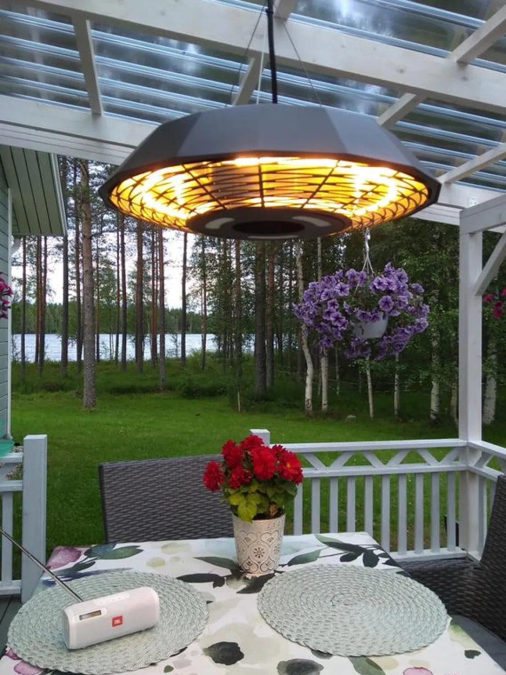 Online Hortus Terassilämmitin ripustettava malli 2000 W HA sis. kaukosäädin