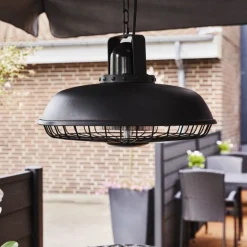 Outlet Hortus Terassilämmitin ripustettava 600/1200/1800W kaukosäädin musta