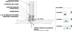Keraplast Terassin lasiliukuovi 1-os. 2100x915mm, kirkas/harmaa, sisäpuolinen nuppilukitus