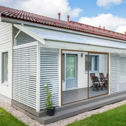 Outlet Keraplast Terassin lasiliukuovi , 1-os., musta, kirkas lasi, mittatilaus