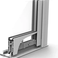 Clearance Landskap Terassin liukuikkuna Robust ympärivuotinen 2 lasia 3 osaa 2100 mm valkoinen