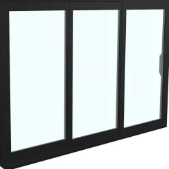 Clearance Landskap Terassin liukuikkuna Robust ympärivuotinen 2 lasia 3 osaa 2100 mm valkoinen