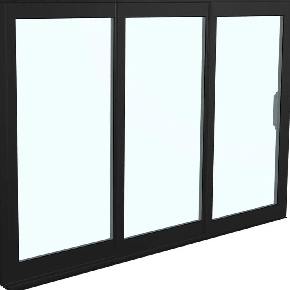 Clearance Landskap Terassin liukuikkuna Robust ympärivuotinen 2 lasia 3 osaa 2100 mm valkoinen