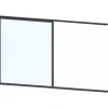Discount Keraplast Terassin liukulasi-ikkuna 1-os. 1100x915mm, kirkas/musta