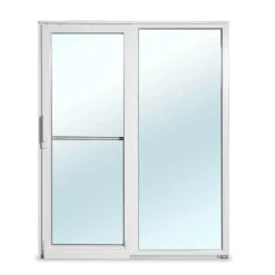 Clearance Seicom Terassin liukuovi Portal PSK 200Z A 3K, PVC, 2-osainen, 3-lasinen mittatilausovi