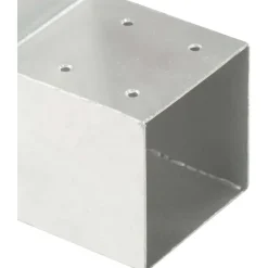 Clearance FinePRICE Tolppaliitin L-muoto galvanoitu metalli 71x71mm