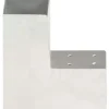 Best FinePRICE Tolppaliitin L-muoto galvanoitu metalli 81x81mm