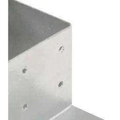 Best FinePRICE Tolppaliitin L-muoto galvanoitu metalli 81x81mm