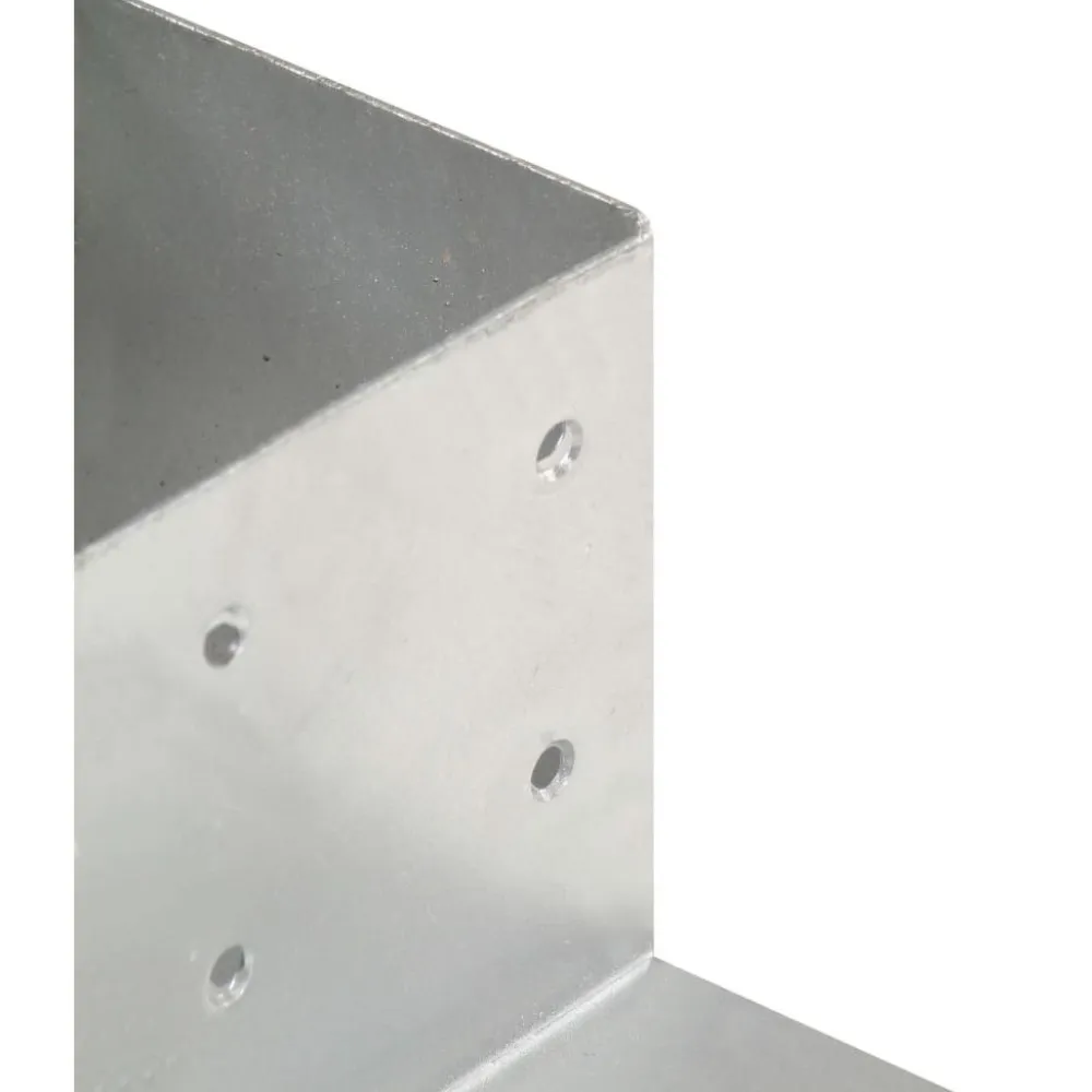 Best FinePRICE Tolppaliitin L-muoto galvanoitu metalli 81x81mm