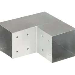Online FinePRICE Tolppaliitin L-muoto galvanoitu metalli 101x101mm