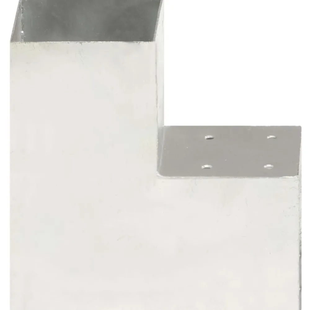 Online FinePRICE Tolppaliitin L-muoto galvanoitu metalli 101x101mm
