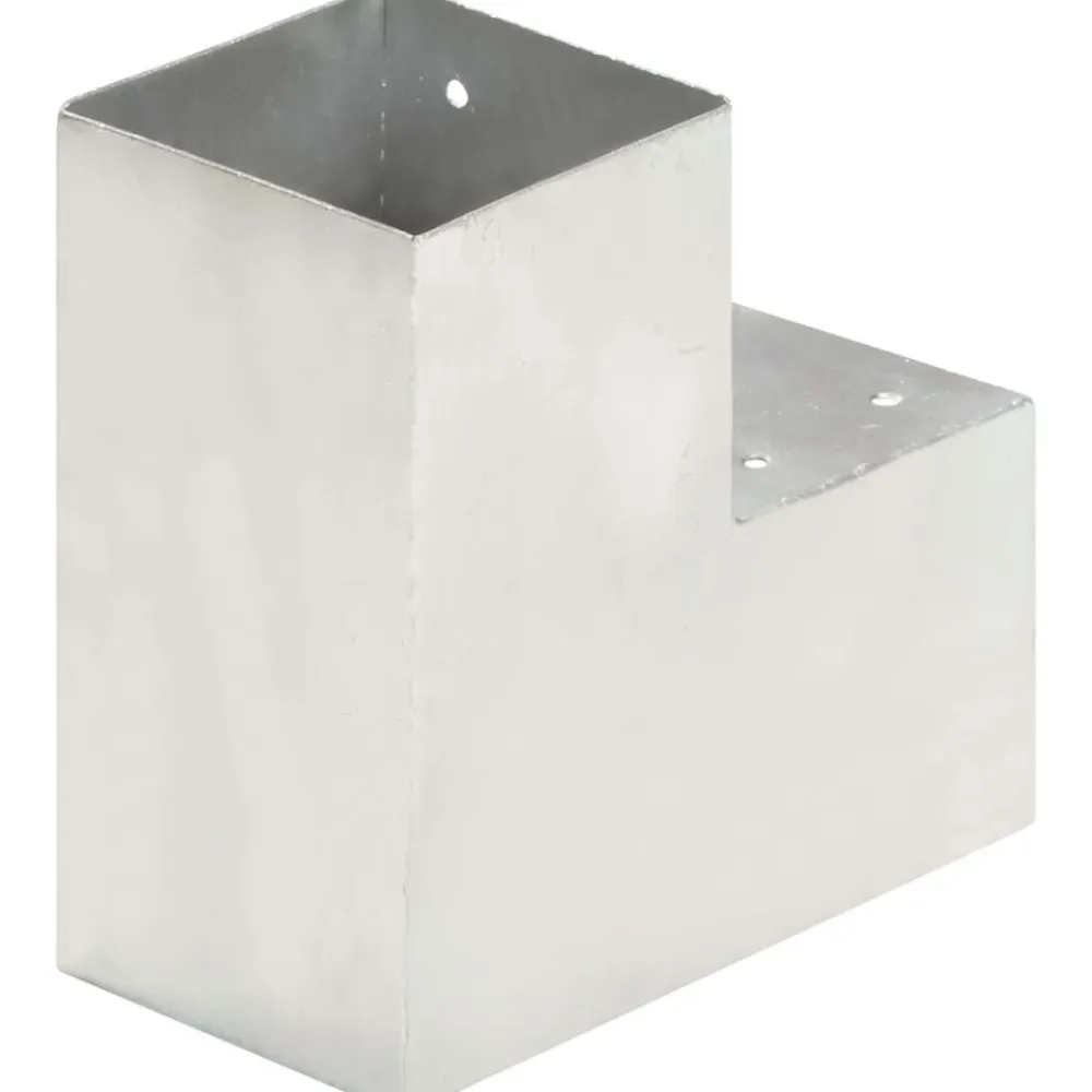Online FinePRICE Tolppaliitin L-muoto galvanoitu metalli 101x101mm