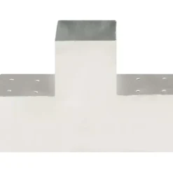New FinePRICE Tolppaliitin T-muoto galvanoitu metalli 101x101mm