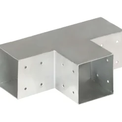 New FinePRICE Tolppaliitin T-muoto galvanoitu metalli 101x101mm