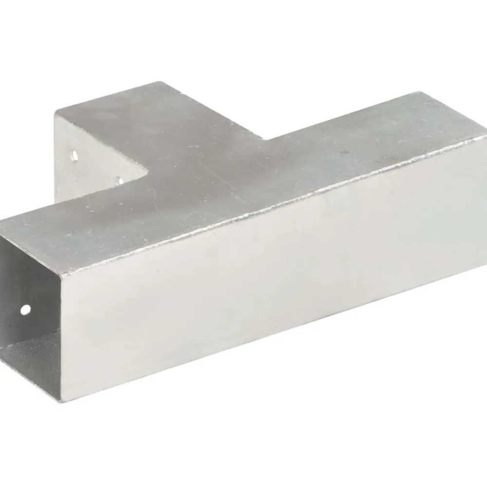 Sale FinePRICE Tolppaliitin T-muoto galvanoitu metalli 71x71mm