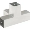 Sale FinePRICE Tolppaliitin X-muoto galvanoitu metalli 71x71mm
