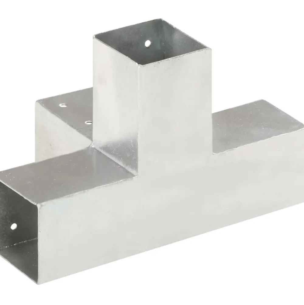 Sale FinePRICE Tolppaliitin X-muoto galvanoitu metalli 71x71mm