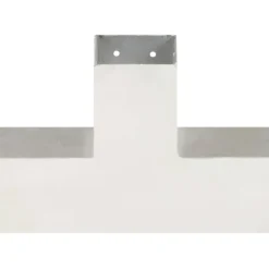 FinePRICE Tolppaliitin X-muoto galvanoitu metalli 81x81mm