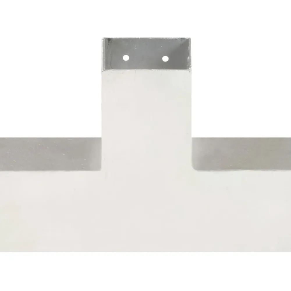 FinePRICE Tolppaliitin X-muoto galvanoitu metalli 81x81mm