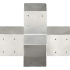 Sale FinePRICE Tolppaliitin X-muoto galvanoitu metalli 91x91mm