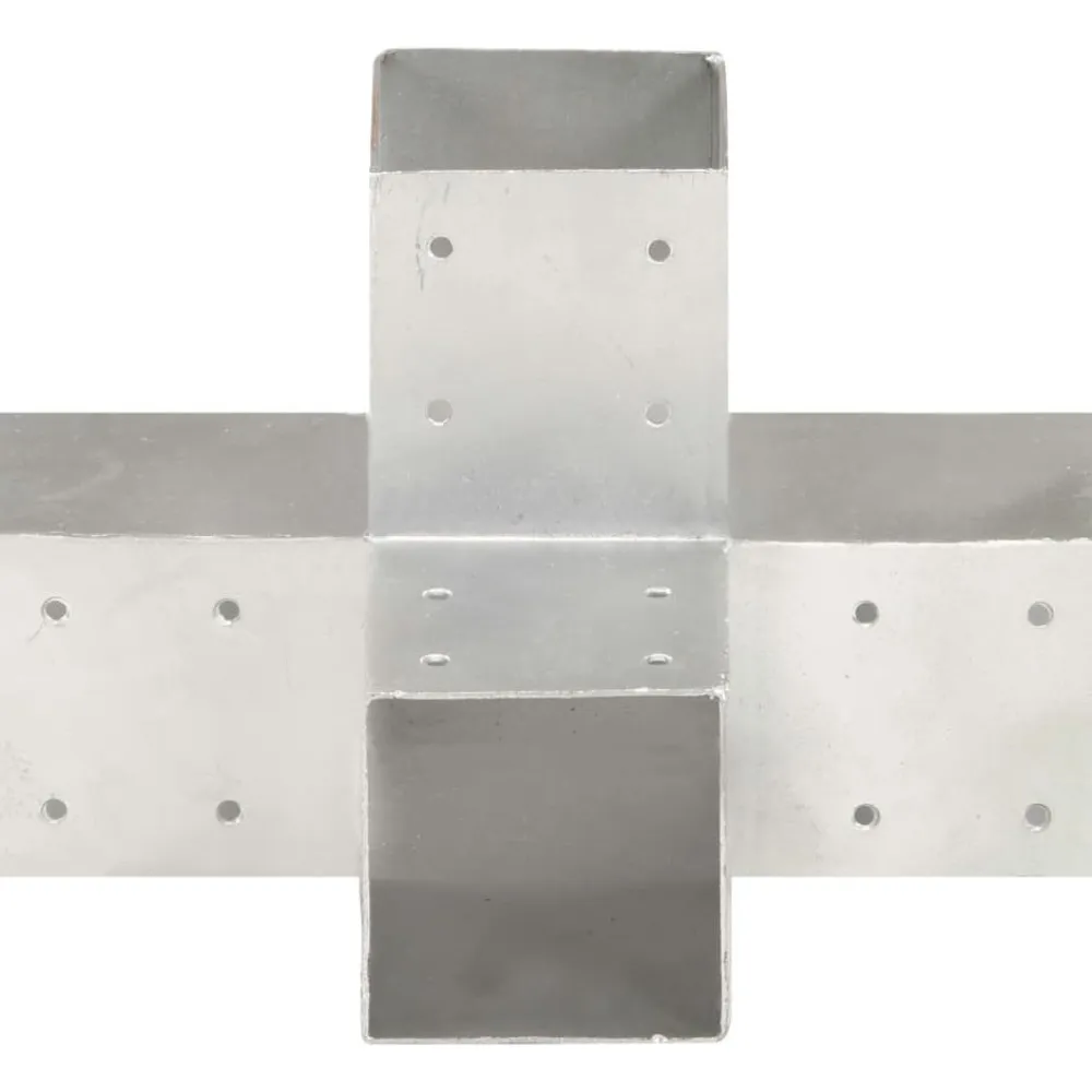 Sale FinePRICE Tolppaliitin X-muoto galvanoitu metalli 91x91mm