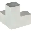 FinePRICE Tolppaliitin Y-muoto galvanoitu metalli 81x81mm