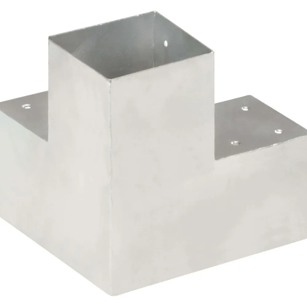 New FinePRICE Tolppaliitin Y-muoto galvanoitu metalli 101x101mm