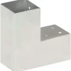 Hot FinePRICE Tolppaliittimet 4kpl L-muoto galvanoitu metalli 81x81mm