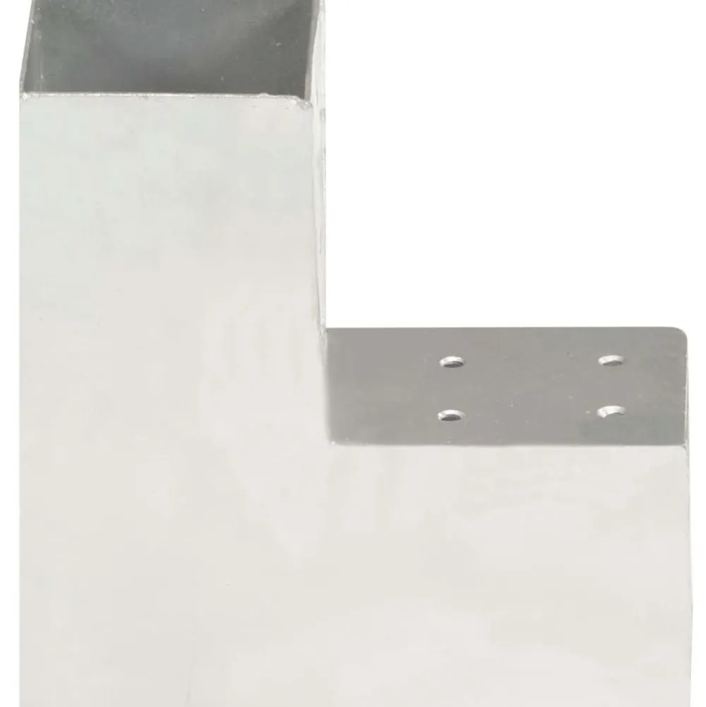 Hot FinePRICE Tolppaliittimet 4kpl L-muoto galvanoitu metalli 81x81mm