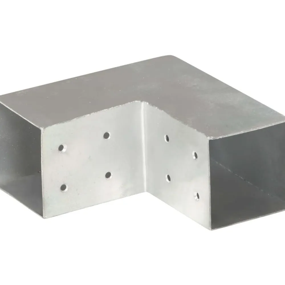 Hot FinePRICE Tolppaliittimet 4kpl L-muoto galvanoitu metalli 81x81mm