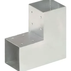 Outlet FinePRICE Tolppaliittimet 4kpl L-muoto galvanoitu metalli 91x91mm