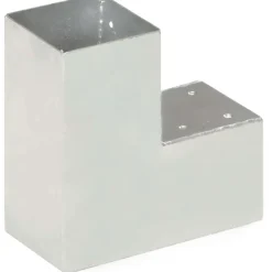 Outlet FinePRICE Tolppaliittimet 4kpl L-muoto galvanoitu metalli 91x91mm