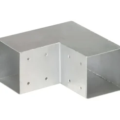 Outlet FinePRICE Tolppaliittimet 4kpl L-muoto galvanoitu metalli 91x91mm